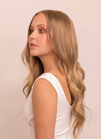 16 inch clip in hair extensions #18 golden blonde 3