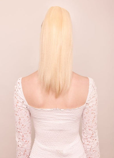 16 inch Clip in Ponytail Extension #60 Light Blonde