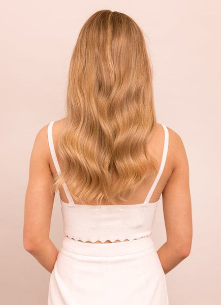 16 Inch Deluxe Clip in Hair Extensions #16 Light Golden Blonde