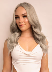 16 inch clip in hair extensions #silver 1