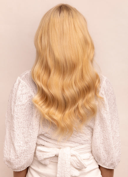 16 inch clip in hair extensions #27/613 Blonde Mix 2