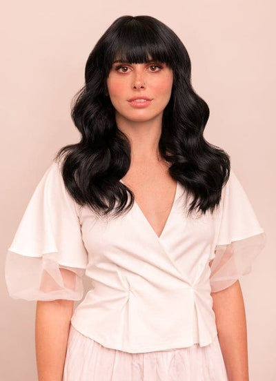 16 inch Halo Hair Extensions in #1 Jet Black