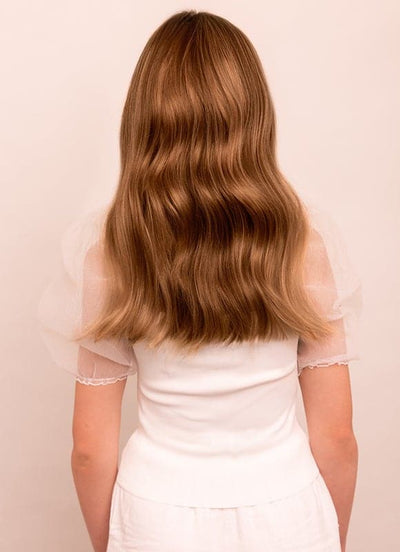 16 inch Halo Hair Extensions in #8 Chestnut Brown