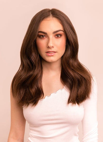 16 inch Halo Hair Extensions in #2 Dark Brown