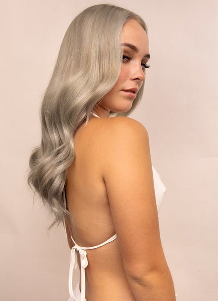 16 Inch Halo Hair Extensions #Silver