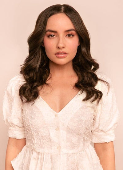 16 inch Ultimate Volume Clip in Hair Extensions #1C Mocha Brown