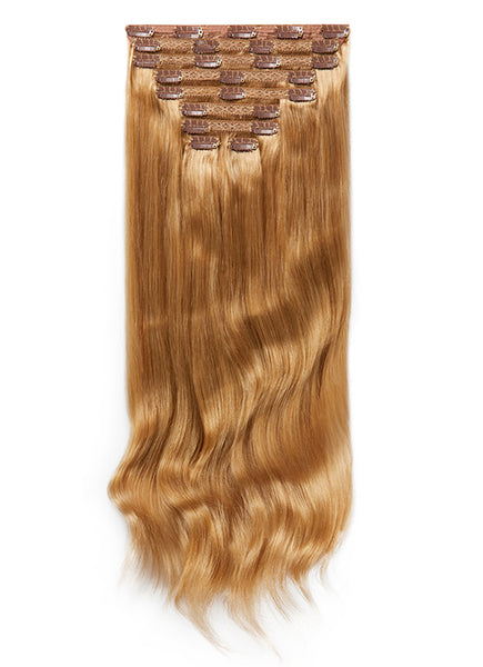 24 inch clip in hair extensions #18 golden blonde 5