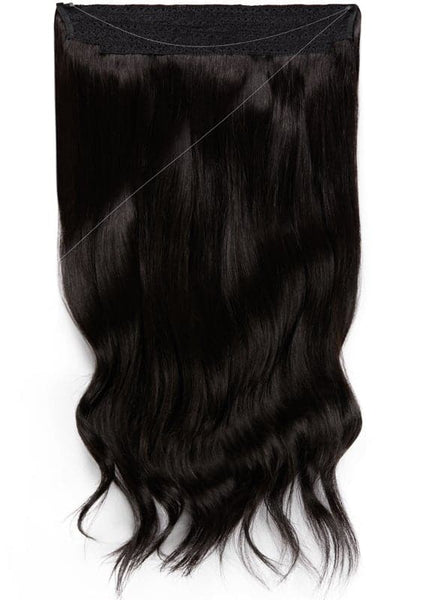 16 Inch Halo Hair Extensions #1B Natural Black