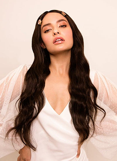 20 Inch Lace Front Human Hair Wig #1C Mocha Brown