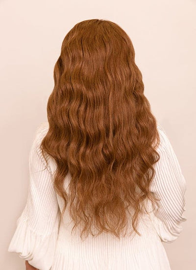 20 Inch Lace Front Human Hair Wig #6 Light Chestnut Brown