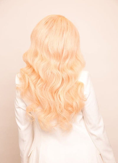 20 Inch Full Lace Human Hair Wig #613 Bleached Blonde