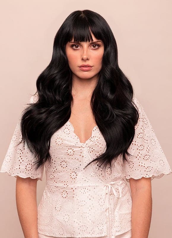 20 inch Ultimate Volume Clip in Hair Extensions #1 Jet Black