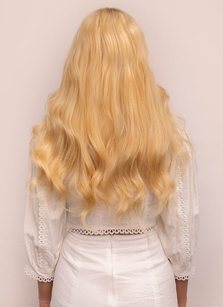 20 Inch Deluxe Clip in Hair Extensions #27/613 Blonde Mix