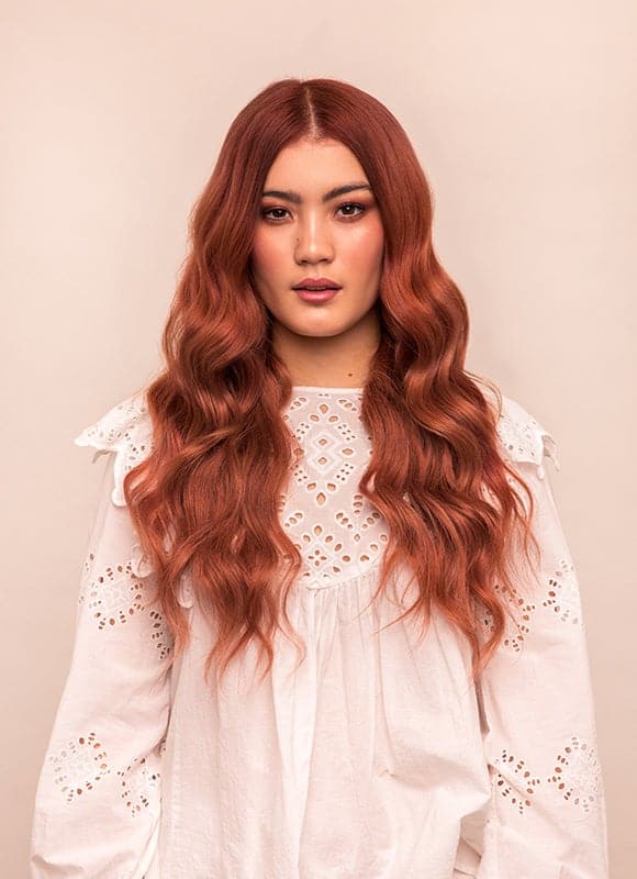 20 inch Remy Tape Hair Extensions #33 Dark Auburn  Red