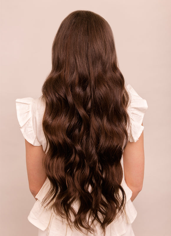 24 Inch Extensions 24 Inch Deluxe Clip in Hair Extensions #2 Dark Brown