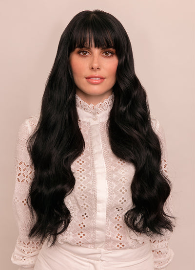 24 inch Ultimate Volume Clip in Hair Extensions  #1 Jet Black