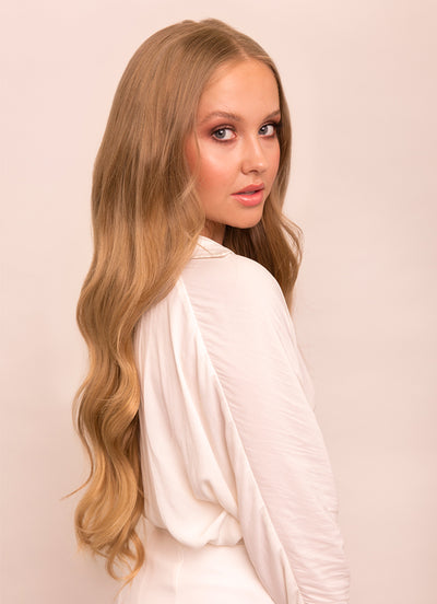 24 inch Ultimate Volume Clip in Hair Extensions  #18 Golden Blonde