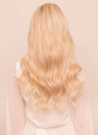 20 inch Seamless Clip in Hair Extensions #60 Light Blonde
