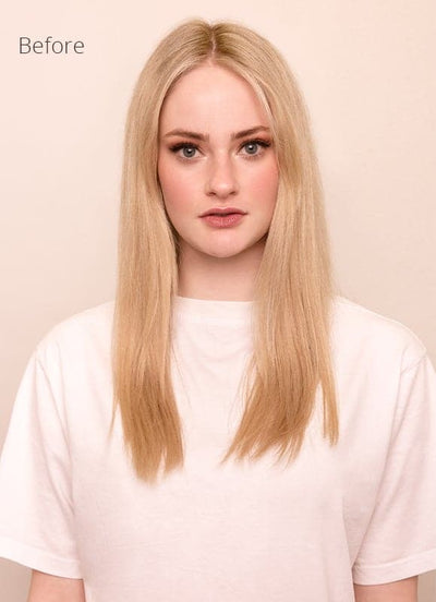 20 inch Deluxe Clip in Hair Extensions #60 Light Blonde