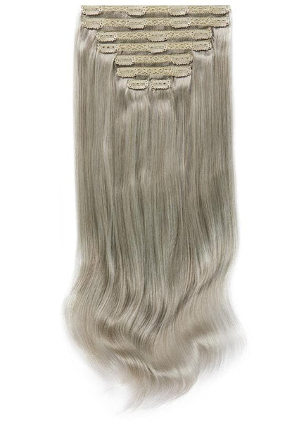 20 inch clip in hair extensions #silver 4