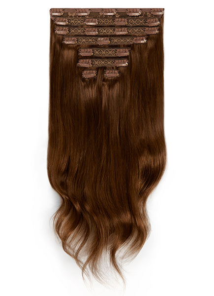 24 inch clip in hair extensions #2 dark brown 5