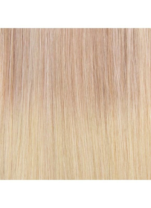 20 inch Remy Tape Hair Extensions Grey to Ash Blonde & Light Blonde Ombre