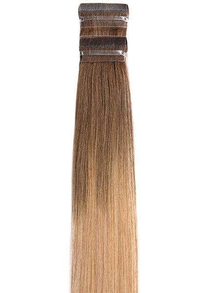 20 Inch Remy Tape Hair Extensions #T4/27+T8/24A Ombre