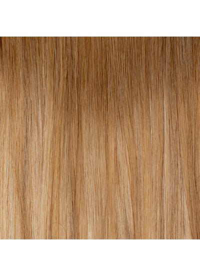 16 inch Clip in Ponytail Extension Light Brown & Blonde Balayage