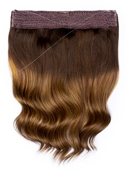 16 Inch Halo Hair Extensions T#02-02/08 Balayage