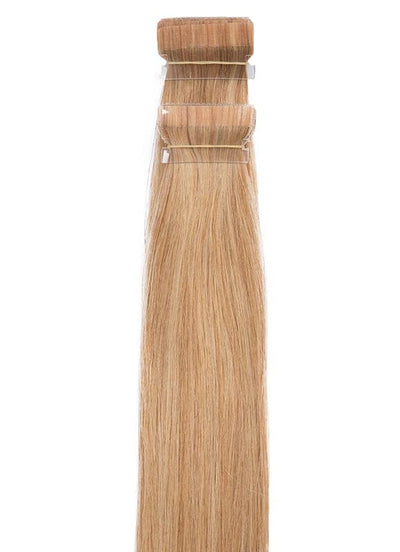 20 inch Remy Tape Hair Extensions #18 Golden Blonde