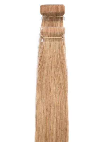 20 Inch Remy Tape Hair Extensions #18 Golden Blonde