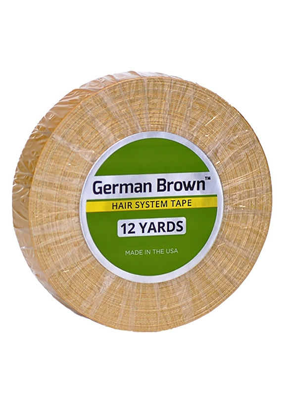 Walker Tape | German Brown Hair Tape Adhesive 3/4" x 12yds - Wig, Hairpiece